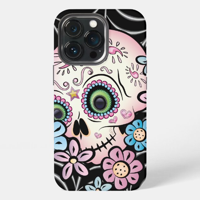 Sweet Sugar Skull Iphone Case (Back)