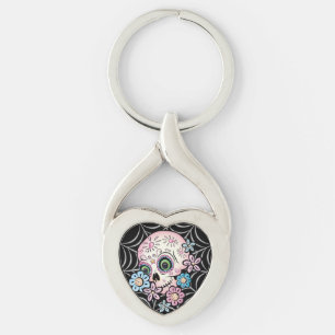 Sweet Sugar Skull  Keychain