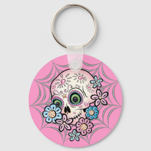Sweet Sugar Skull Keychain