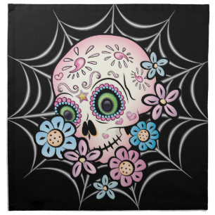 Sweet Sugar Skull Napkin