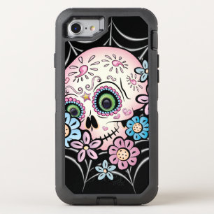 Sweet Sugar Skull OtterBox Defender iPhone SE/8/7 Case