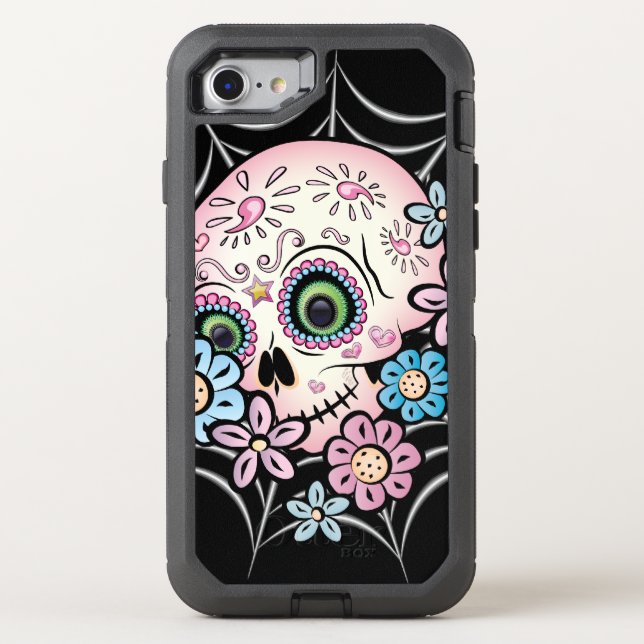 Sweet Sugar Skull Otterbox iPhone Case (Back)