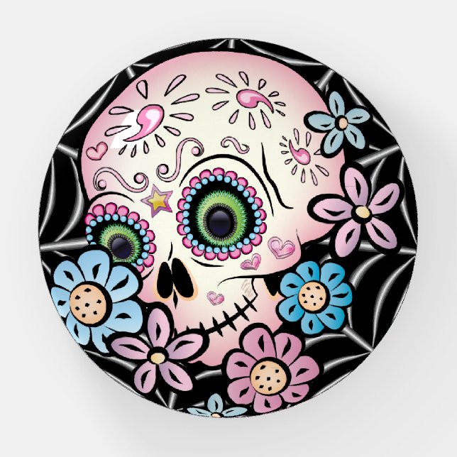 Sweet Sugar Skull Paperweight (Front)