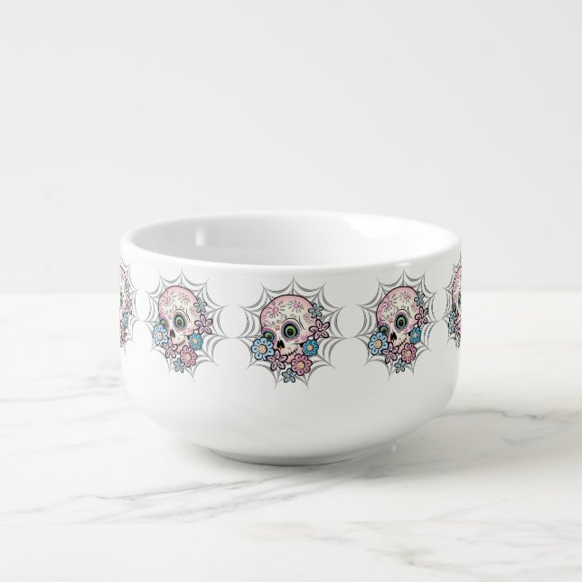 Sweet Sugar Skull Soup Mug (Front)