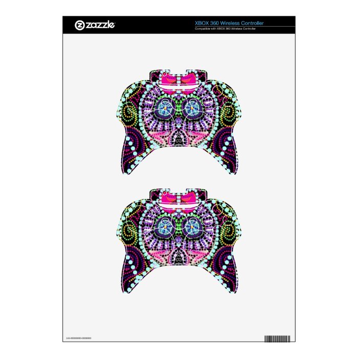 Sweet Sugar Skull With Pink Bow Xbox 360 Controller Skins