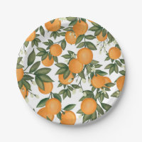 Sweet Summer Citrus Botanical Oranges Greenery