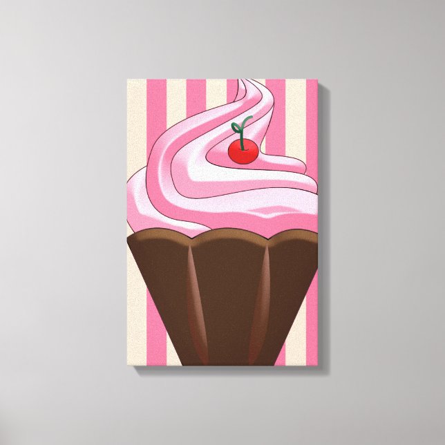 Sweet Summer Dessert Artwork Canvas Print (Front)