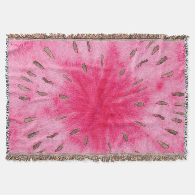 Sweet Summer Fun Melon Fruit Party Throw Blanket (Front)