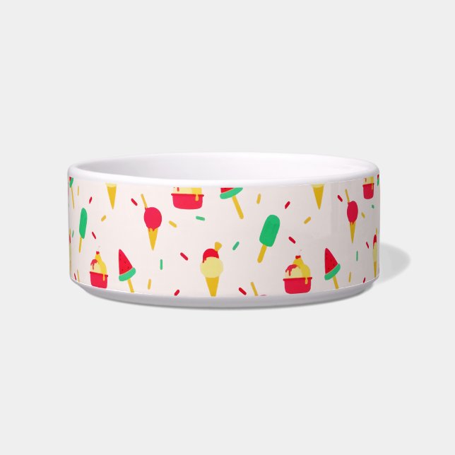 Sweet Summer Fun Rainbow Ice Cream Sprinkles Bowl (Front)
