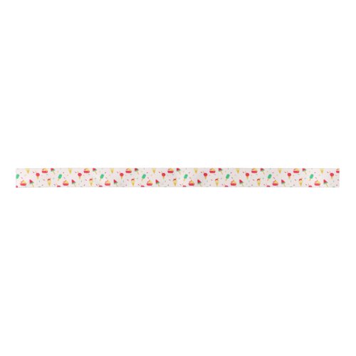 Sweet Summer Fun Rainbow Ice Cream Sprinkles Satin Ribbon