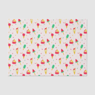 Sweet Summer Fun Rainbow Ice Cream Sprinkles Tissue Paper