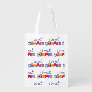 sweet summer grocery bag