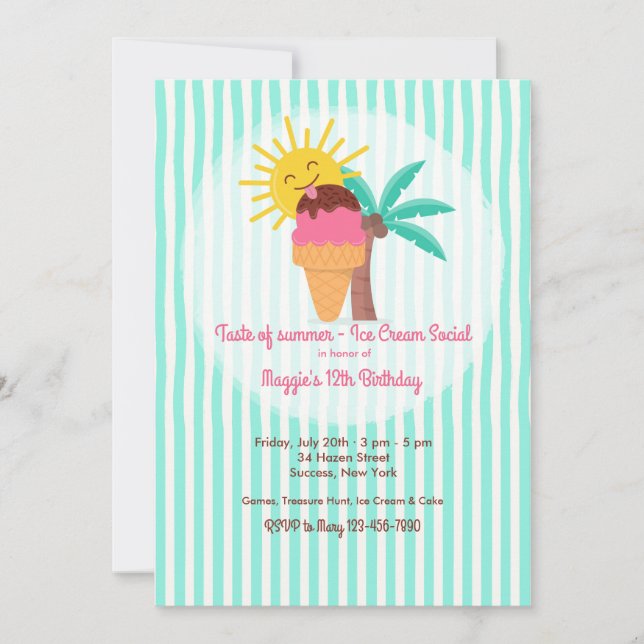 Sweet Summer Invitation (Front)