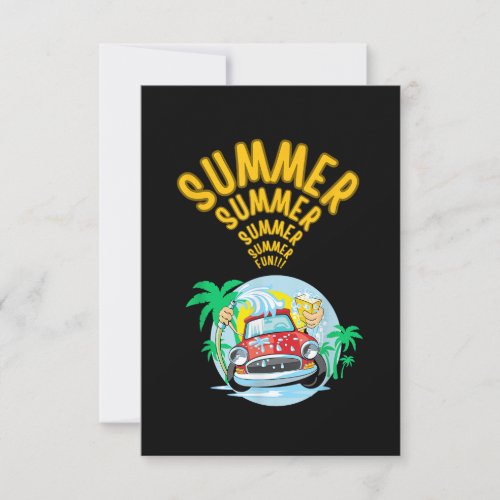 Sweet summer  on off timer free time invitation