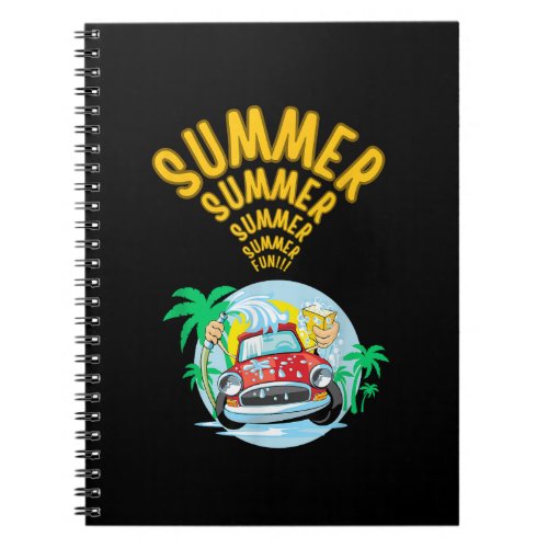 Sweet summer  on off timer free time notebook