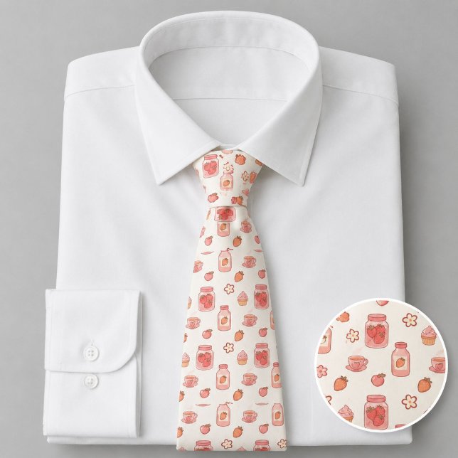 Sweet Summer Peach Pattern Neck Tie (Creator Uploaded)