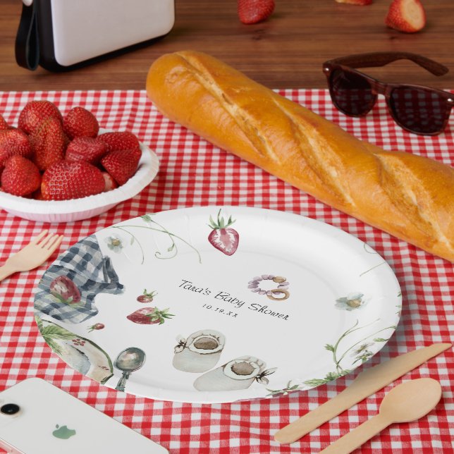 Sweet Summer Picnic | Baby Shower  Paper Plate (Picnic)