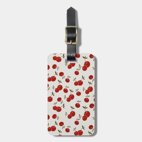 Sweet Summer Red Cherries Garden  Luggage Tag