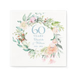 Sweet Summer Roses Garland 60th / 75th Anniversary Napkins Sweet Summer Roses Garland 60th / 75th Anniversary Napkins