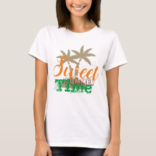 Sweet summer time colorful summer vibes womens T-Shirt