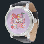Sweet Summer Time Coquette Strawberry Retro Beach Watch<br><div class="desc">Sweet Summer Time Coquette Strawberry Retro Beach</div>