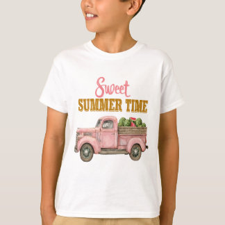 Sweet Summer Time – Retro Beach Style Design T-Shirt