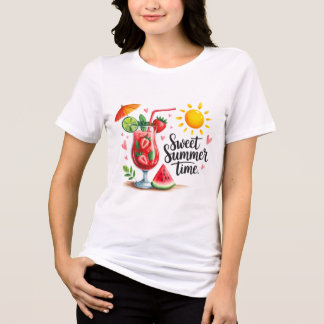Sweet Summer Time T-Shirt - Blissful Warm Weather  Tri-Blend Shirt