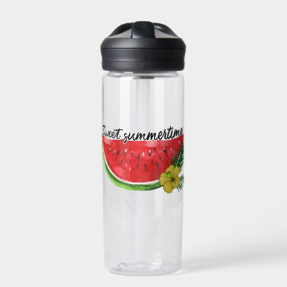 Sweet Summer Time | Watercolor Watermelon Water Bottle