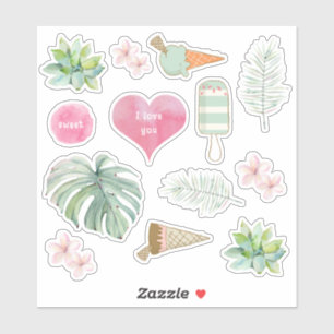 Sweet Summer Tropical Treat Sticker