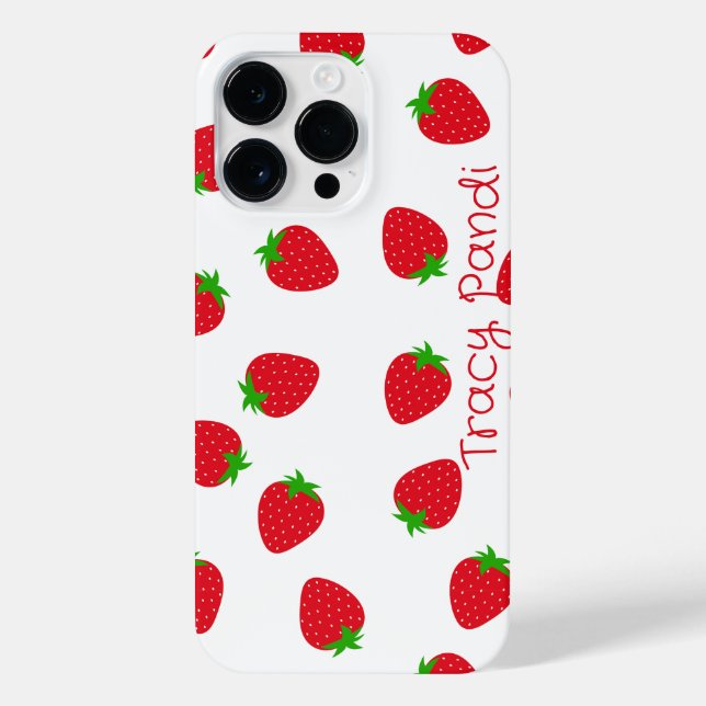 Sweet Summer Vibes: Strawberry iPhone Case (Back)