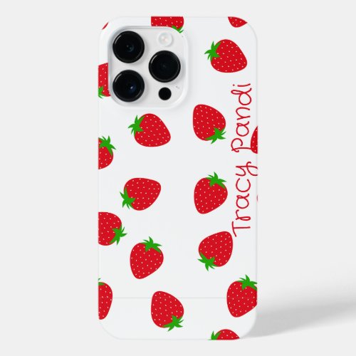 Sweet Summer Vibes Strawberry iPhone 14 Pro Max Case