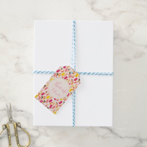 Sweet Summer Watercolor Ice Cream Gift Tags