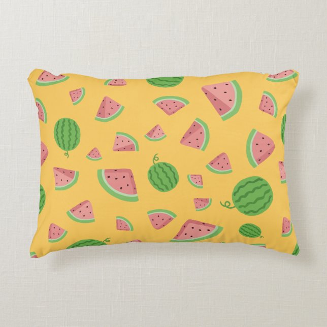 Sweet Summer Watermelon Accent Pillows (Front)