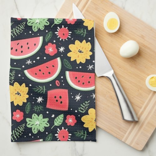 Sweet Summer Watermelon Kitchen Towel