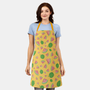 Sweet Summer Watermelon Pattern Apron
