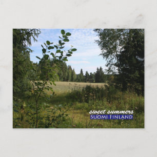 Sweet Summers in Suomi Finland Postcard