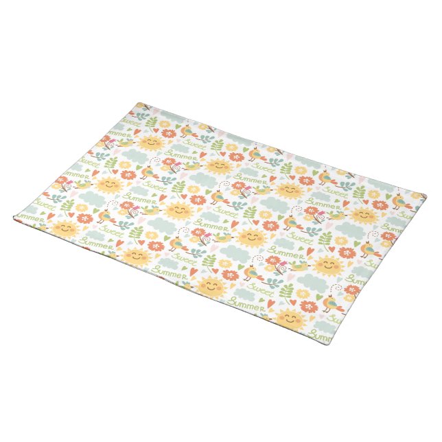 Sweet Summers Individual Mantel Cloth Placemat (On Table)