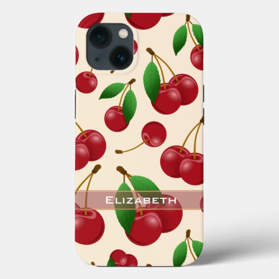 sweet summertime cherries iPhone case
