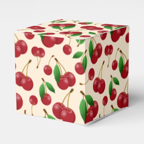 Sweet summertime cherries favor boxes