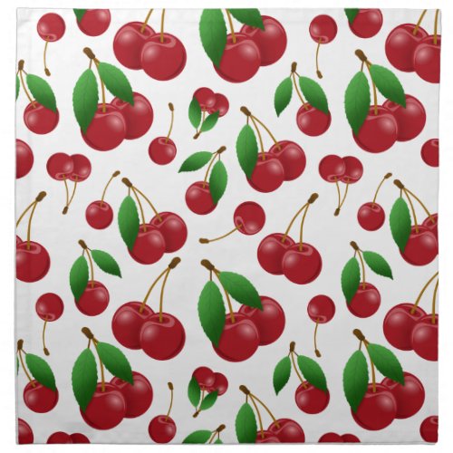 sweet summertime cherries napkin