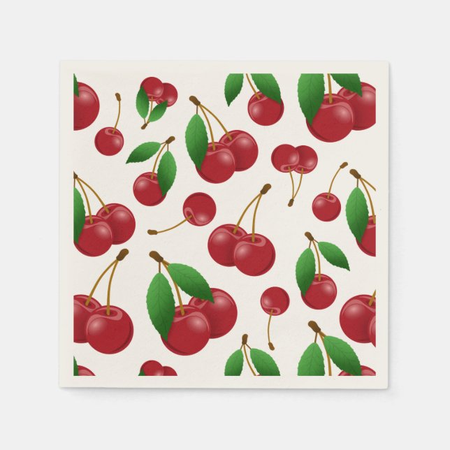 sweet summertime cherries napkins (Front)