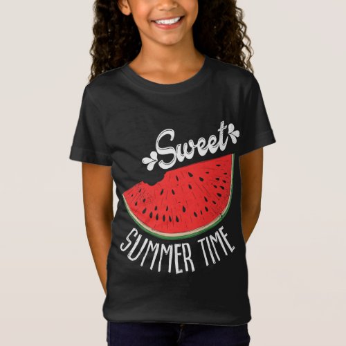 Sweet Summertime Watermelon _ Summer Fruit T_Shirt