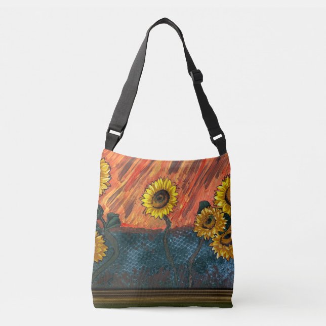 Sweet Sunflower Crossbody Bag (Front)