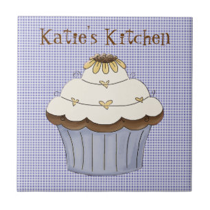 Sweet Sunflower Cupcake Tile