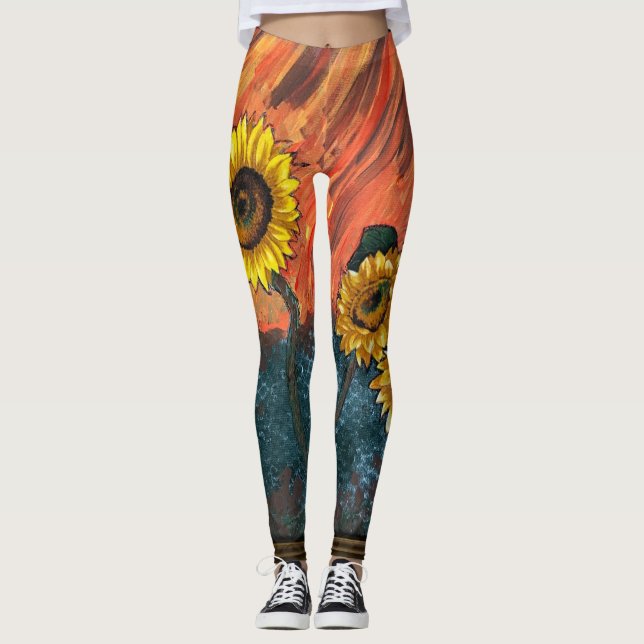 Sweet Sunflower Leggings (Front)