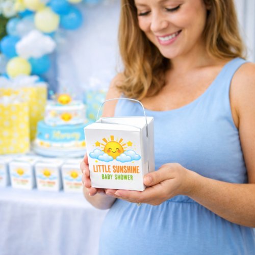 Sweet Sunshine Baby Celebration Theme Favor Boxes