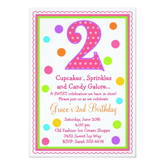sweet surprise 2nd birthday invitation zazzle com 2nd birthday invites