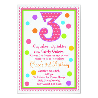 3rd bday invitation