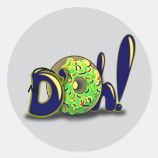 sweet surprise classic round sticker