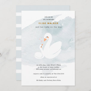 Sweet Swan Baby Shower, Swan Princess Invitation